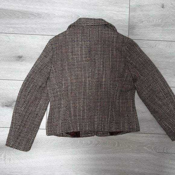 Talbots Petites Brown Woven Blazer - Picture 3 of 5